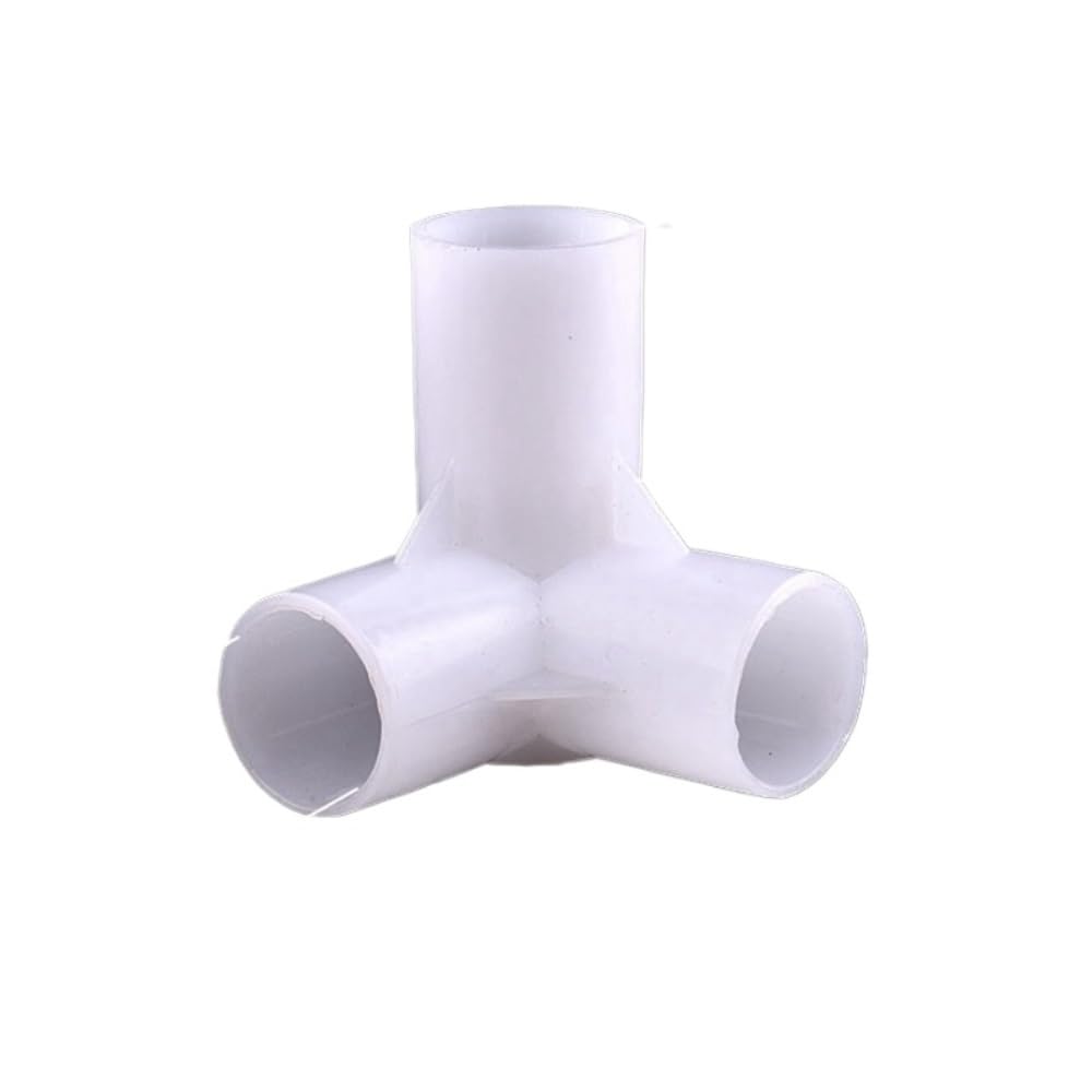 Connettori per raccordi in PVC, Connettore a 4 Vie for Tubo dell'Acqua da Giardino, Diametro Interno 12-25 mm, Confezione da 2, 5 o 10 Pezzi(Inner Dia 19mm,10Pcs)