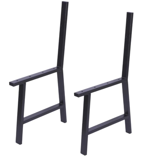 Anwicar Bankbeine, Bankgestell 2 Stück Set Mattschwarz Stahl Pulverbeschichtet, Gartenbank Beine, Parkbank Beine, Bankfüße, Perfekt für den Garten, Park, Spielplatz, Stabil, hohe Qualität