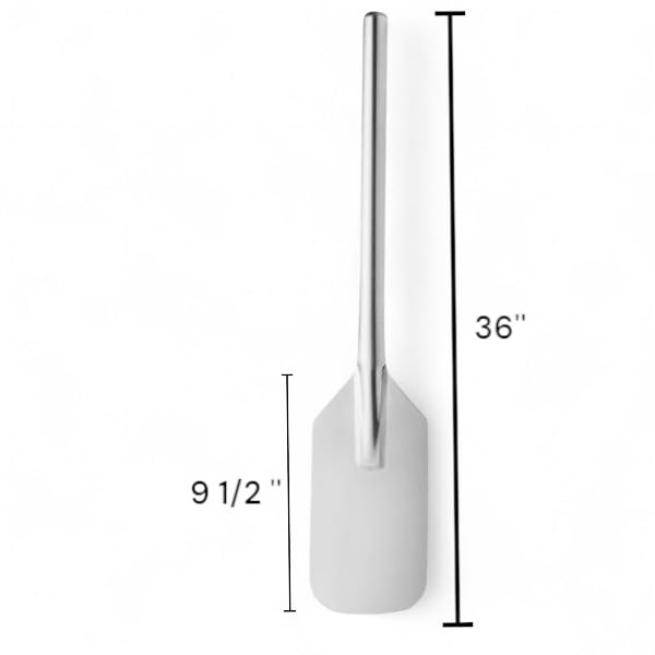 36''Inch Stainless Steel Mixing Paddle – One-Piece Solid Stirring Tool for Large Pots, Brewing, Sauces, and Outdoor Cooking | Durable, Non-Reactive