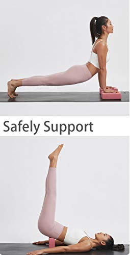 image for veegood Yoga Blocks 2 Pack for Women Home Yoga Beginners Practices Stu