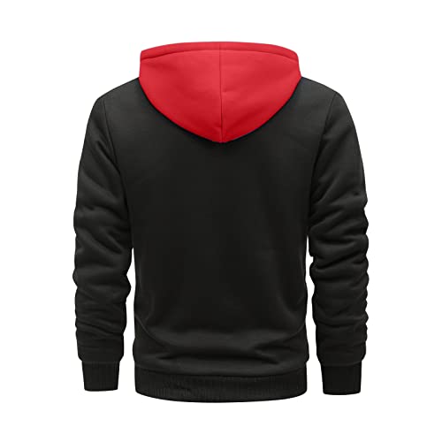 Pullover Hoodie Men‘S Zipper Pullover Long Sleeve Hooded Sweatshirt Tops Blouse Mens Sweatshirts3