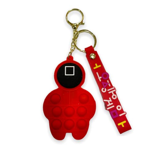 Image of AUGEN Cute Pop It Coin Purse Pouch Keychain For Gifting With Key Ring Anti-Rust (Pack Of 1)