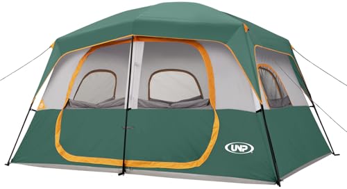 Camping Tent 8 Person, Waterproof Windproof Tent with Rainfly Easy Set up-Portable Dome Tents for Camping