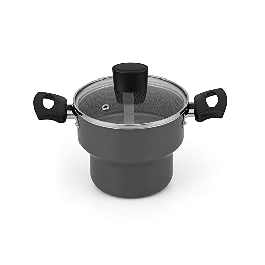 CUSCUZEIRO ENJOY 14 C/TAMPA VIDRO AA CINZA