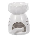  Cabilock Vaporisateur bougeoirs votifs encensoir créatif bougeoir en Porcelaine décoration de Bureau Bougie Ornement encensoir Brûleur d\'encens céramique Aromathérapie Blanche