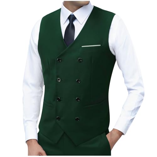 Suit Vest for Men - Mens Casual Formal Dress Vests Business Slim Fit Waistcoat with 3 Real Pockets Tuxedo Suits