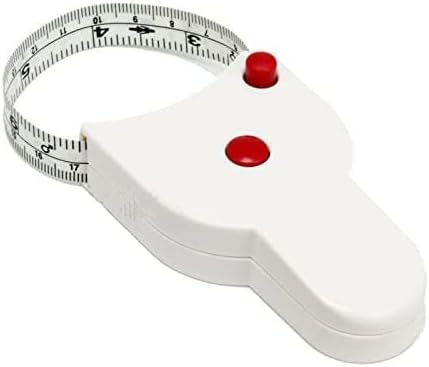 Generic Measuring Tape Body Retractable, Measuring Tape 60inch (150cm) Push-Button Retract Lock Pin System,Portable Design Measurement Tape arm,thigh,chest,waist, hips & more can be measured.(White)