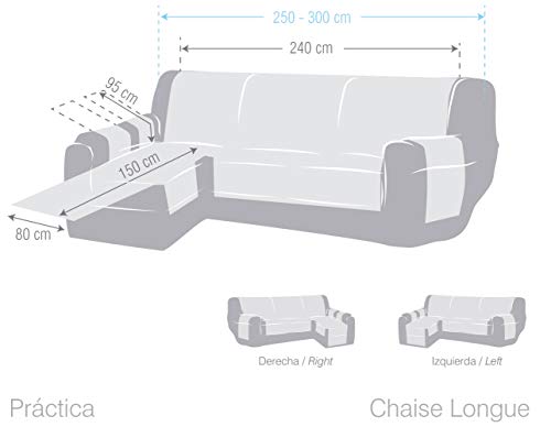 Eysa Funda de Chaise Longue, Tela, Turquesa - imagen 2