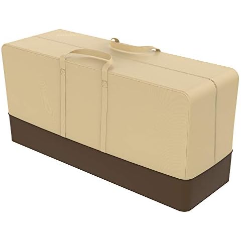 Furniture Cushion Storage Bags Extra Large Heavy Duty 420D Oxford Fabric Waterproof Garden Patio Outdoor Cushion Storage Bags with Handles (152x71x51cm) Cover