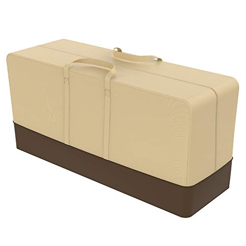 Sacs de Rangement Extra Larges et résistants en Tissu Oxford 420D imperméable avec poignées pour Coussins de Jardin, terrasse, extérieur (152 x 71 x 51 cm) Cover