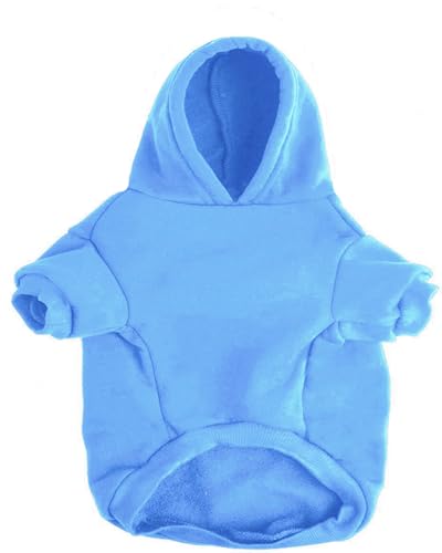 Izefia Dog Hoodie Clothes I Love My Dad Fleece Sweater Winter Sweat Shirt Warm Cotton Hoodies for Small Dogs Cat Daddy Blue M - Image 3