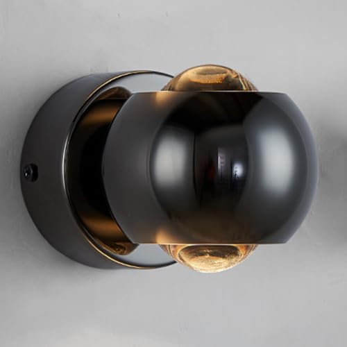 Mjsdjof Wall Mount Spotlight Indoor LED Up Down Accent Lighting Lamp, Aluminum Modern Wall Sconce, 9W, 3 Color Temperature Modes (3000K/4000K/6000K), Wall Lihgts for Plants Picture Display