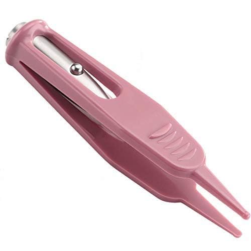 Image of Infant Nose Cleaning Tweezer with LED Light Round-Head Safe and Effective Clip Care Ear Nose Navel Clean Tool Nipper Plier Pincet Forceps for Relieves Stuffy Nose