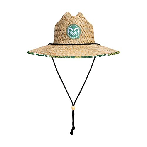 Image of FOCO NCAA Mens NCAA College Team Logo Floral Straw Sun Hat