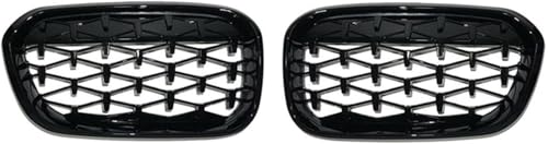 Grille de phare antibrouillard en diamant pour BMW Série 1 finition Glossy Black luxe