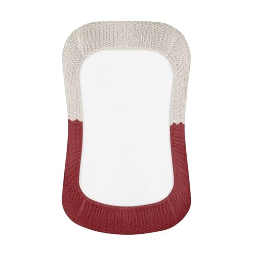 Image of ZOUTAIRONG Christmas Bassinet Sheet Set Snug Fitted Cradle Fitted Sheets for Bassinet Pads /Mattress for Boys Girls Unisex Ultra Soft Breathable, Santa Claus