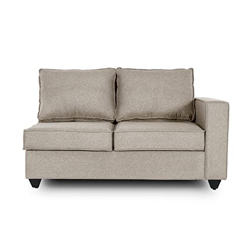 Image of Wakefit Sofa Set | 3 Year Warranty | Sofa 2 Seater, 2 Seater Sofa for Living Room, Wooden Sofa Set, Couch Sofa for Living Room, Sofa for Living Room - Napper(Omega : Pearl)