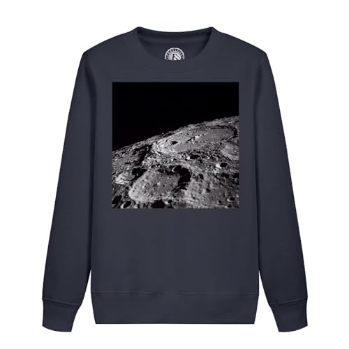 Sweatshirt enfant Apollo lune noir et blanc confortable