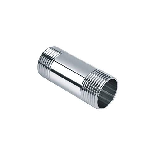 Beduan Stainless Steel Pipe Fittings, 1/2" Npt X 1/2" Npt Male Threaded, 2" Length Nipple Cast Pipe #TOP12