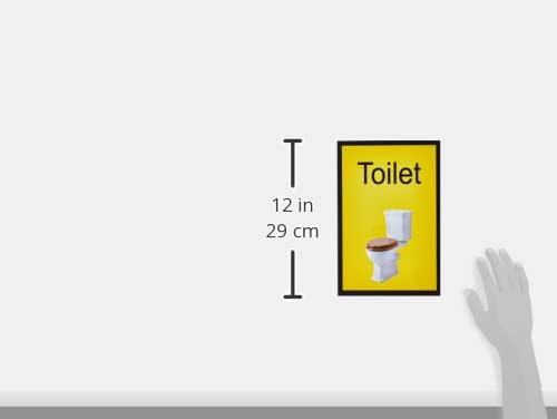 UK Safety Store DMS.08F-RP Toilet Dementia sign Rigid Plastic 200mm x 300mm