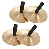 FOMIYES 2ST Fingerzimbeln Bauch Becken Finger Zills Tibetan Yoga Meditation Cymbals Glocken Musikinstrument