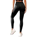 Sport Leggings Damen, Yoga Anti Cellulite 3D Kompressionleggings Damen, High Waist Push Up Legging, Lifting Shaping Sporthose für Yoga Fitness Alltag (M)
