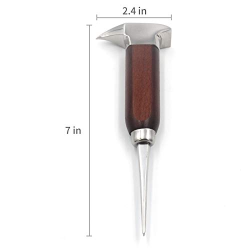 Ice Pick Stainless Steel, Ice Picks for Breaking Ice, Ice Pick with Wood Handle, Ice Picks for Kitchen, Bars, Bartender, Best Ice Carving Tools (short) by Gihunk - Used condition - Image 5