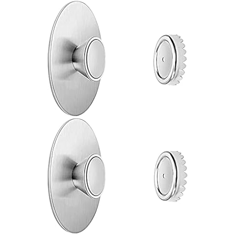 PIGIAOKA 2Pcs Magnetic Soap Holder Self Draining, Stainless Steel Soap Savers for Shower Wall, Easy Clean Magnetic Soap Dishes for Bar Soap, Wall Mount Soap Tray for Shower Bathroom Kitchen Cover