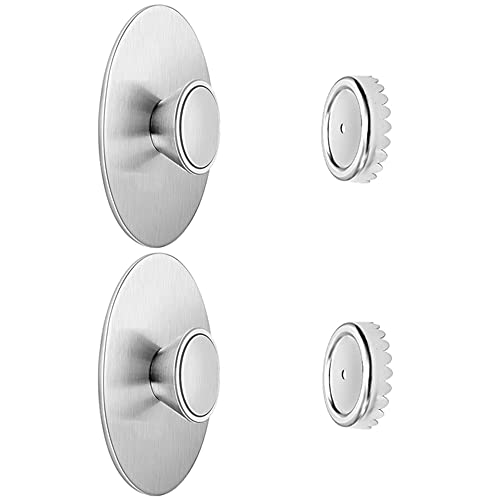 PIGIAOKA 2Pcs Magnetic Soap Holder Self Draining, Stainless Steel Soap Savers for Shower Wall, Easy...