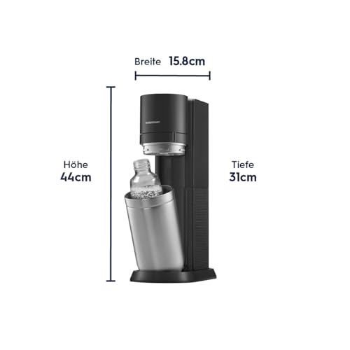 SodaStream DUO Wassersprudler - 2x 1L Sprudlerflaschen, Grau – Ansicht 3
