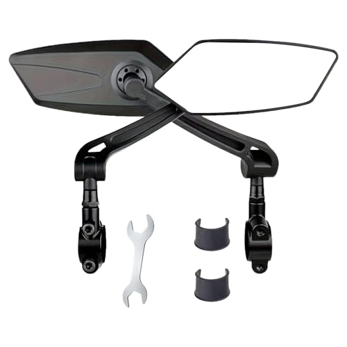 Rétroviseur de Vélo Antichoc Élimine les Angles Morts Miroir Guidon Réglable