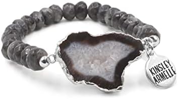Agate Collection - Silver Smoky Bracelet