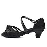 ❤️SizeTips: le scarpe da ballo sono diverse dalle normali scarpe sportive. Si prega di misurare la lunghezza e la larghezza dei vostri piedi prima di ordinare, quindi controllare la nostra tabella delle taglie per l'acquisto. Si prega di fare riferimento all'immagine della tabella delle taglie a sinistra per scegliere la taglia (si prega di scegliere la taglia in base ai centimetri)