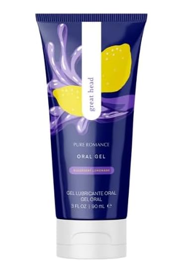 Pure Romance- Great+Head- Relax Gag Reflex Oral Gel Blueberry Lemonade- 3 FL oz 90ml