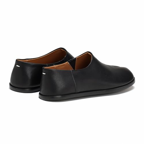 Image of Women's Tabi Leather Loafers Shoes, Split-Toe Ballet Flats Casual Comfort Wide Width Babouche Slip-On Moccasins