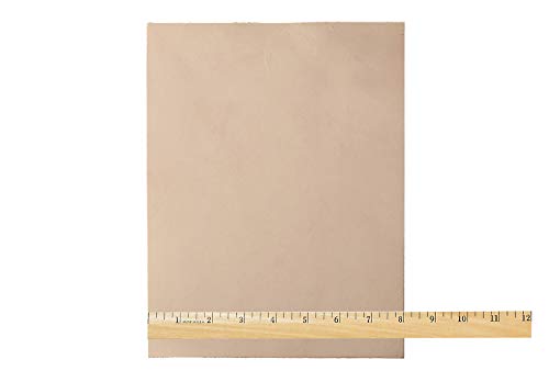 Real Leather Crafts Natural Veg-Tan Tooling Leather, 8.5"X11" #TOP26