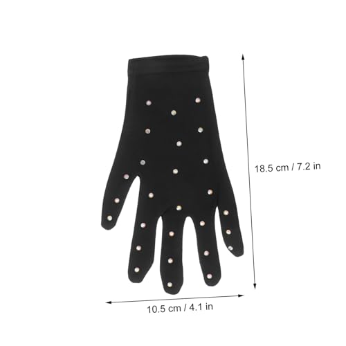 Figure Skating Gloves Fingerless Boys and Girls Gloves Microfiber Party Decorative for Girls2