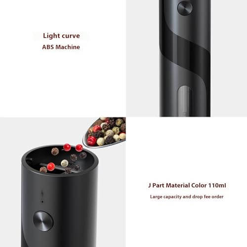 Moulin à poivrons électrique rechargeable avec broyage réglable précis - 6