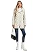 SaphiRose Women's Long Rain Jacket Waterproof Rain Coat with Hood Outdoor Light Raincoats Windbreaker(Beige/Plaid,S)