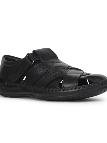 Image of Hush Puppies California Fisherman Men's Black Sandals - 10 UK (8646790)