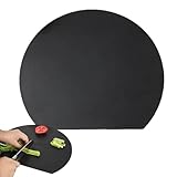 saibunratus Schneidebrett in D-Form, doppelseitiger Schneideblock für Lebensmittel, biegbarer Thekenschutz, Küchenwerkzeug, Kochzubehör für Zuhause, Restaurant