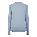  Reebok Suéter de rizo para mujer, color azul, talla M, azul, M