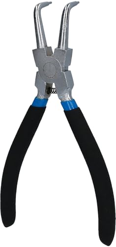 BRILLIANT TOOLS BT067004 Pinza per anelli Seeger per anelli di fissaggio interni, piegata, 175 mm [Powered by KS TOOLS]
