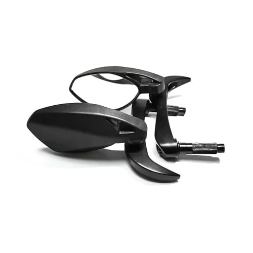 Espejos universales para motocicletas retrovisor moto manillar con cristal convexo negro