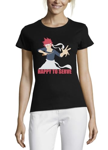 T-Shirt Anime 34 Femme Noir idéal pour vos sorties de tous les jours