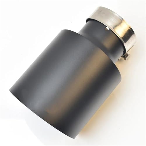 Embouts d'échappement voiture universels avec silencieux noir mat 60-76