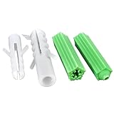 Kunststoff-Dübel, Kunststoff-Spreizdübel M5 M6 M8 Grün und Weiß 25–100 Stück(100pcs,Green Expansion M6)