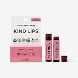 Kind Lips Lip Balm, Nourishing Soothing Lip Moisturizer for Dry Cracked Chapped Lips, Made in Usa Wi
