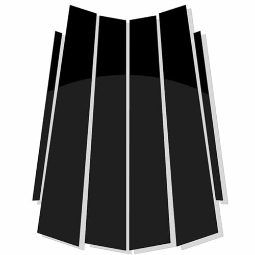 Cubiertas de pilar de ventana para Lexus GS 2006-2011, molduras con acabado negro brillante
