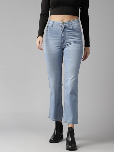 Image of GUTI Womens High Rise Crop Length Jeans()